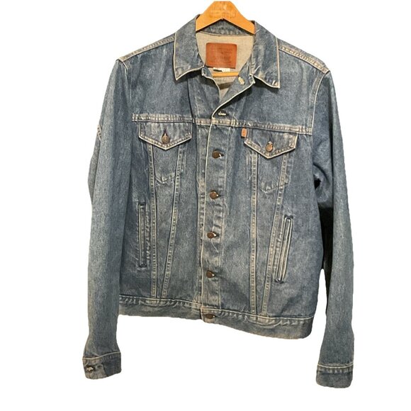 VTG Levi's Mens Blue Long Sleeve Pockets Button Front Denim Jean Jacket Size XLT - Picture 1 of 13